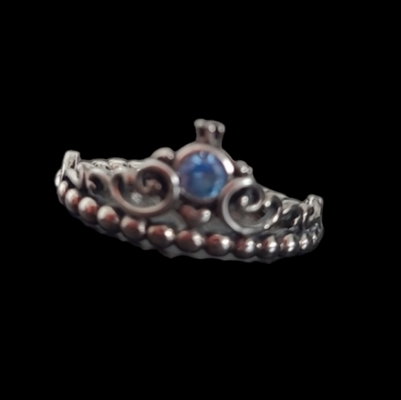 Size 9 - Disney Cinderella Blue Tiara Ring - Picture 4 of 12